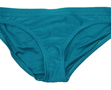 Nike Athletic Sport Solid Color Bikini Bottom Swimwear Green Abyss, Size M