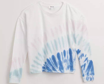 Sunrise Tie Dye Pullover White Size S