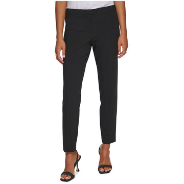 Calvin Klein Womens Highline Woven Tapered Ankle Pants Black Size 16 MSRP $70