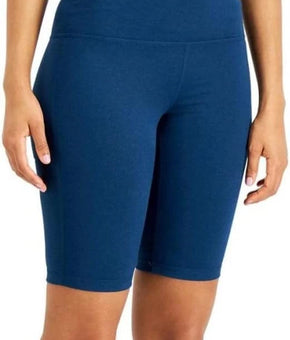 Ideology Women's Sweat Active Bike Shorts GYM/YOGA/RUN Ocean Blue Size S