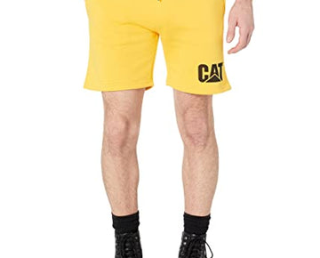 Caterpillar Fleece Lounge Shorts Yellow Size L