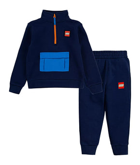 Lego Toddler Boys Half-Zip Pullover and Pants, 2 Piece Set Blue Navy Size 2T $48
