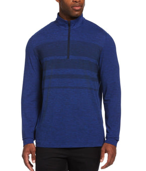 PGA Tour Mens Performance Stret 1/4 Zipt Pullover Top Blue Size XXL MSRP $70