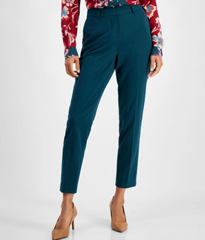 Tahari ASL Shannon Suit Straight-Leg Pants Pine Green Size 16 MSRP $89