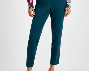 Tahari ASL Shannon Suit Straight-Leg Pants Pine Green Size 16 MSRP $89