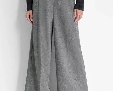 DKNY Women¡¯s High-Rise Wide-Leg Pants Gray Size 4 MSRP $109