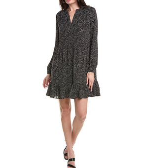 Vince Camuto womens Babydoll Dress, Size M, Black
