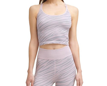 Calvin Klein Performance Women's Pink Low Impact Crop Top, , Size M