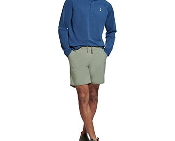 BASS OUTDOOR Men's Standard Henley Long Sleeve Shirt, Ensign Blue, XL