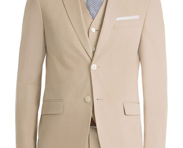 Lauren Ralph Lauren Men's Plain Tan Suit Separate Coat beige 44 Short