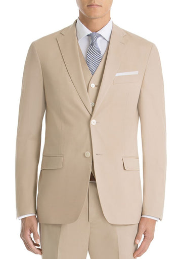 Lauren Ralph Lauren Men's Plain Tan Suit Separate Coat beige 44 Short