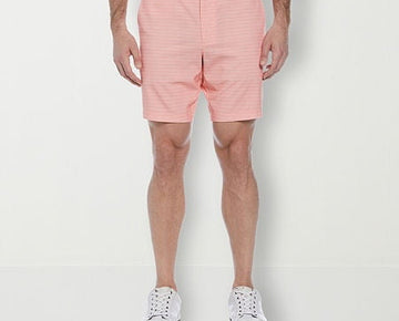 Pga Tour Mens Regular fit Golf Shorts Size 44 R Pink Plaid