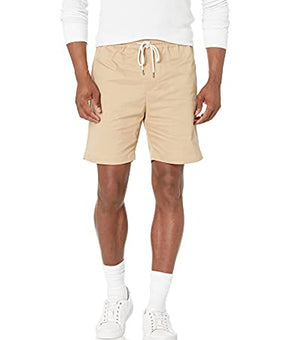 Velvet by Graham & Spencer Men's Casual Benji Shorts, Khaki, Beige Size S
