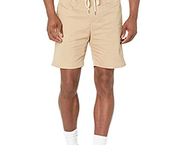 Velvet by Graham & Spencer Men's Casual Benji Shorts, Khaki, Beige Size S