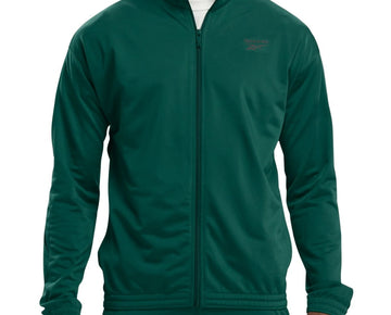 Reebok Men Regular fit Track Jacket Coat XL Green Solid Full Zip