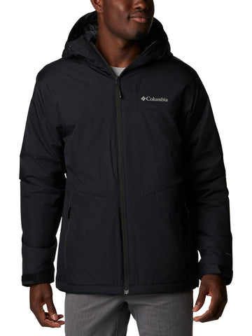 Columbia Sportswear Mens Point Park Insulated Warm Soft Jacket Black Size L