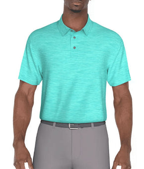PGA TOUR Men's Jasper Airflux Short Sleeve Performance Polo Shirt, Large