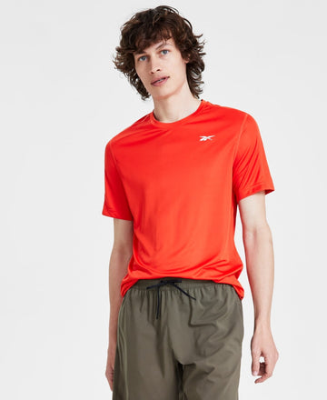 Reebok Mens Regular fit Short Sleeve T-Shirt Shirt Size M Red Solid