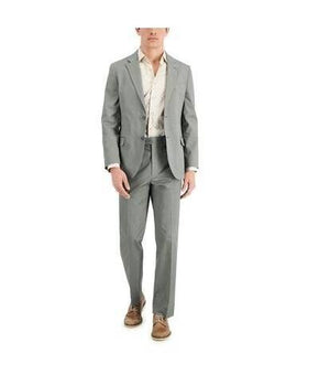 Nautica Men's Modern-Fit Stretch Cotton Solid Blazer 38R Grey