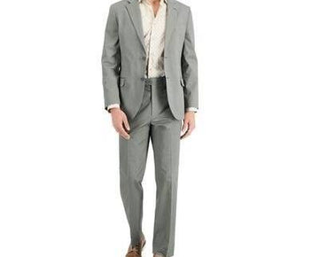 Nautica Men's Modern-Fit Stretch Cotton Solid Blazer 38R Grey