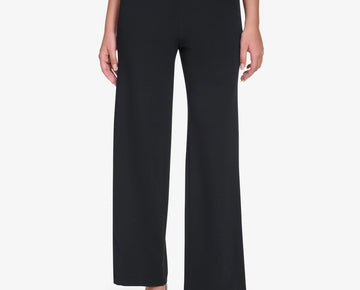 Calvin Klein Petite High-Rise Wide-Leg Pants Dark Navy Size 2P MSRP $109