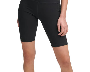 DKNY Sport Women's Logo-Graphic High-Waist Bike Shorts (Atomic, Small) Sapphire