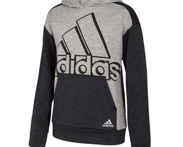 adidas Little Boys Melange Event Hoodie Gray Size 4 MSRP $40