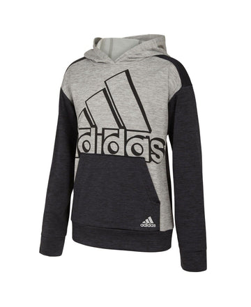 adidas Little Boys Melange Event Hoodie Gray Size 4 MSRP $40