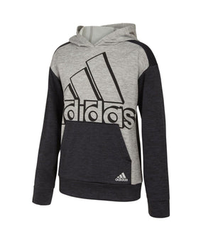 adidas Little Boys Melange Event Hoodie Gray Size 5 MSRP $40