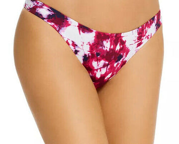 AQUA Swim Tie-Dyed Bikini Bottom womens Purple Size L MSRP $48