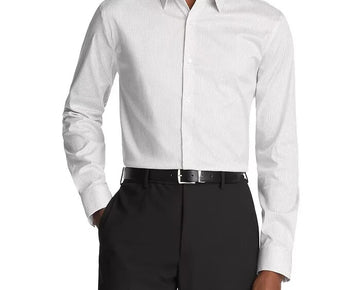 Calvin Klein Men's X Extra Slim Fit Dress Shirt Size 16/16.5 x 32/33 Gray $85