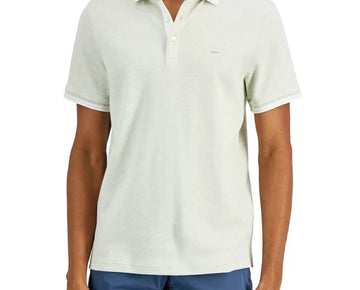 Michael Kors Men's Greenwich Polo Shirt Fog Heather Gray Size S MSRP $90