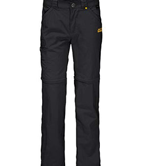Jack Wolfskin Kids Safari Zip Off Pants K, Black, Size 18-24M