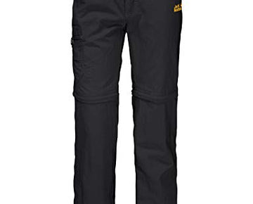 Jack Wolfskin Kids Safari Zip Off Pants K, Black, Size 18-24M