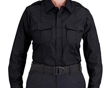 Propper Duty Long Sleeve Ripstop Women's Shirt, Midnight Navy, Size XL