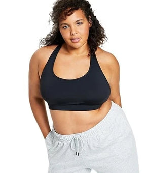 Id Ideology Women's Performance YOGA GYM Tank Top Sports Bra Black Plus Size 3X