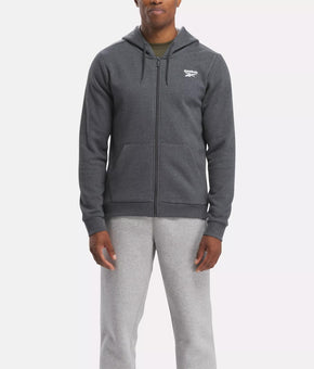 Reebok Identity Fleece Full-Zip Men's Hoodie Gray Size 2XL