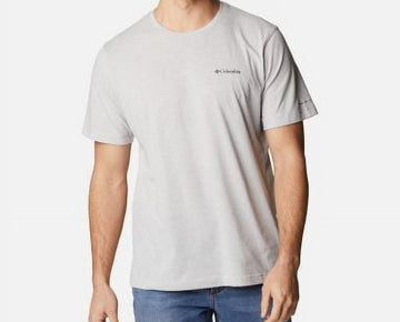 Columbia Mens Regular fit Short Sleeve T-Shirt Shirt XXL Grey Solid