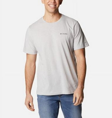 Columbia Mens Regular fit Short Sleeve T-Shirt Shirt XXL Grey Solid