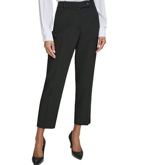 Karl Lagerfeld Women's Slim-Leg Ankle Pants Black Size 10 MSRP $99