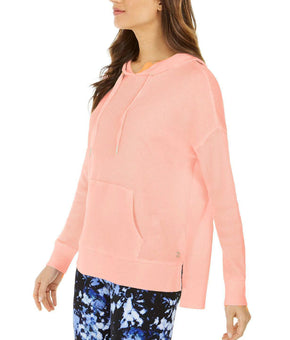 Calvin Klein Performance Womens Fitness Workout Hoodie Pink Size L MSRP $60