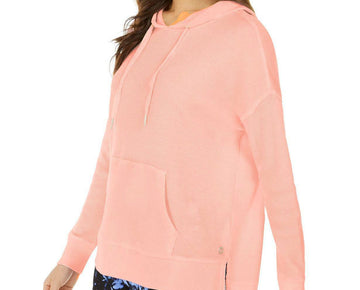 Calvin Klein Performance Womens Fitness Workout Hoodie Pink Size L MSRP $60
