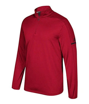 ADIDAS Red Game Built Quarter Zip Top Long Sleeve Mock Neck Size M MSRP $75