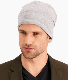 ALFANI Men's Solid Cut & Sew Beanie Grey One Size