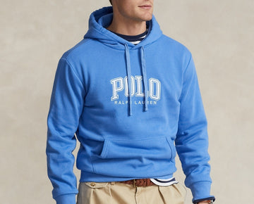 Polo Ralph Lauren Men's Logo Fleece Hoodie Blue Size S MSRP $168