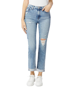 HUDSON Women Holly High Rise Ankle Straight Jeans in Blue Swan Size 27 MSRP $175