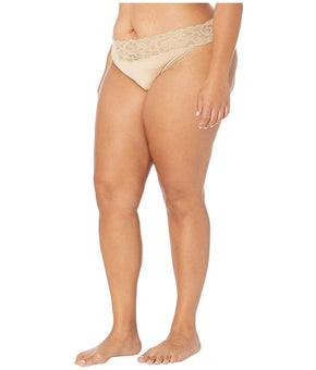 Calvin Klein 2-PACK Underwear Seductive Comfort Lace Panties Bare Beige Size 3X