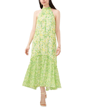 Vince Camuto Women's Sleeveless High Neck Dress Green Size XXS MSRP $129