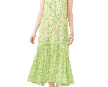 Vince Camuto Women's Sleeveless High Neck Dress Green Size S MSRP $129