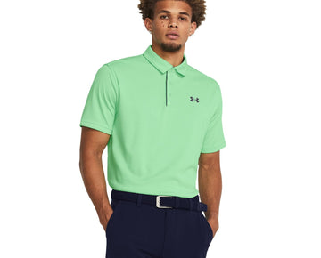 Under Armour Men's Tech Golf Polo, (350) Matrix Green / / Pitch Gray, 3X-Large